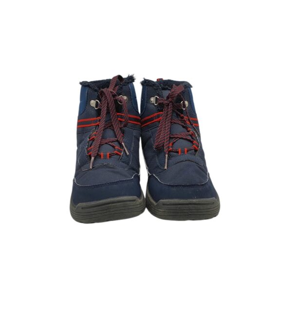 Ghete dama Quechua 38, imitatie de piele, material textil, albastru, imblanite,waterproof - imagine 3