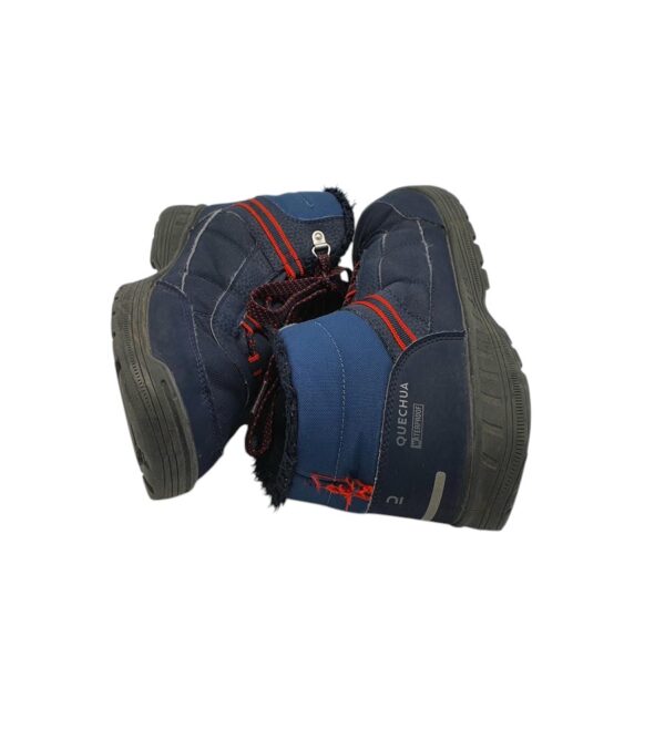 Ghete dama Quechua 38, imitatie de piele, material textil, albastru, imblanite,waterproof - imagine 4