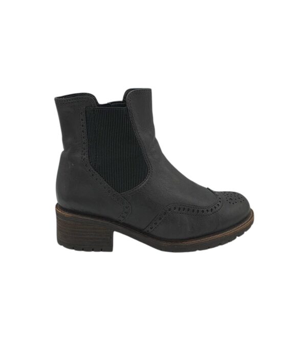 Ghete dama Gabor 41, piele, negru - imagine 1