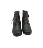Botine dama Superin 38, imitatie de piele, negru - imagine 3