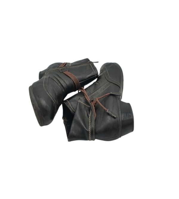 Botine dama Superin 38, imitatie de piele, negru - imagine 4