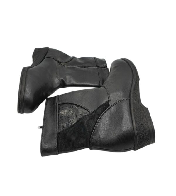 Cizme dama Luftpolster 42, piele, negru, imblanite - imagine 4