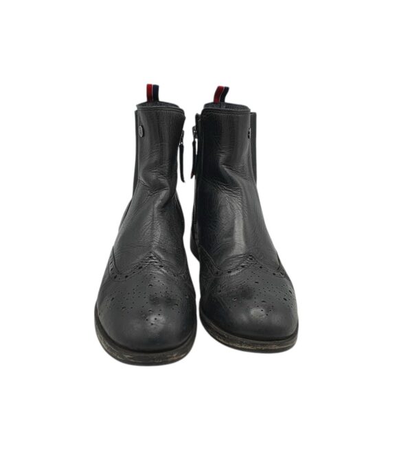 Botine dama Tommy Hilfiger 40, piele, negru - imagine 3