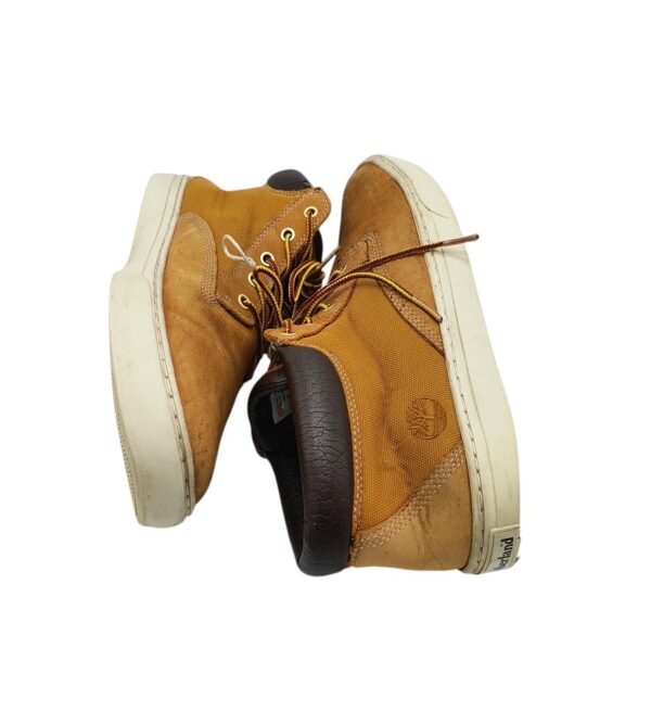 Ghete barbati Timberland 44, piele, material textil, maro - imagine 4