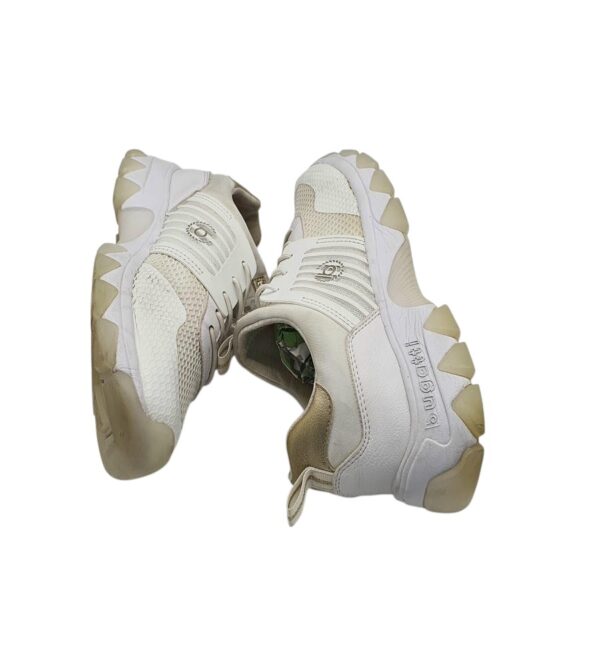 Adidasi dama Bugatti 40, material textil, imitatie de piele,  alb - imagine 4