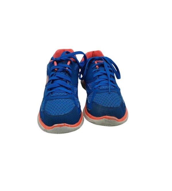 Adidasi dama Skechers 37, material textil, imitatie de piele, albastru - imagine 3