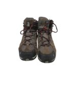 Ghete dama Jack Wolfskin 39, piele intoarsa, material textil, maro gri - imagine 3