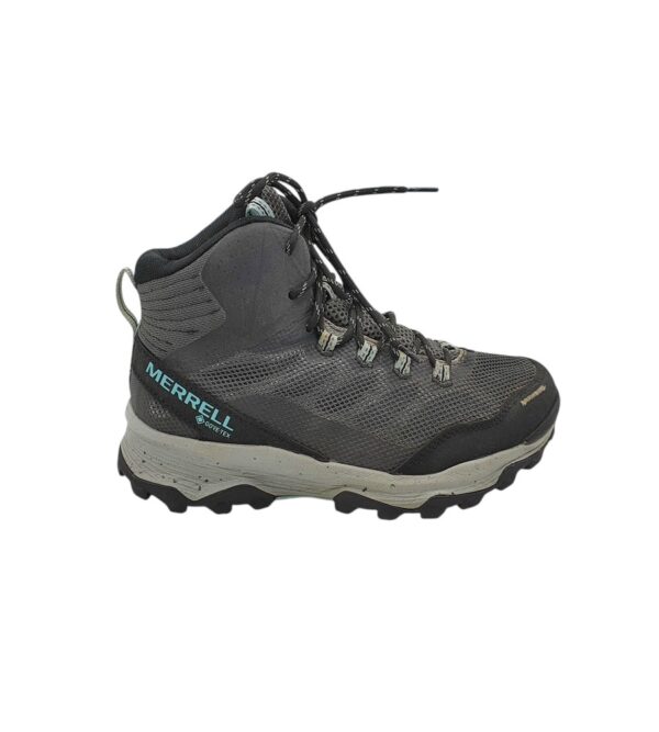 Ghete barbati Merrell 41, material textil, imitatie de piele, gri, Gore tex - imagine 1