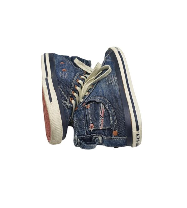 Tenisi dama Diesel 37, material textil, albastru - imagine 4