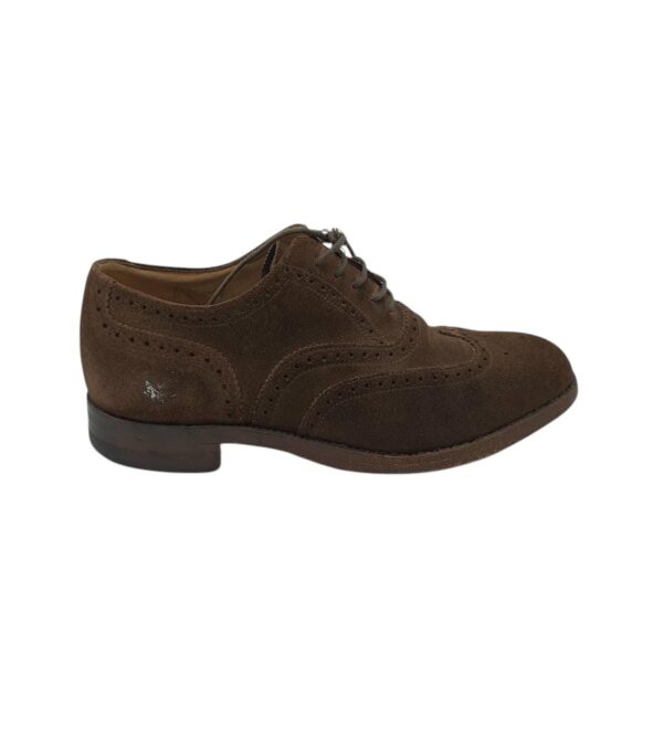 Pantofi barbati Loake 42, piele intoarsa, maro - imagine 1