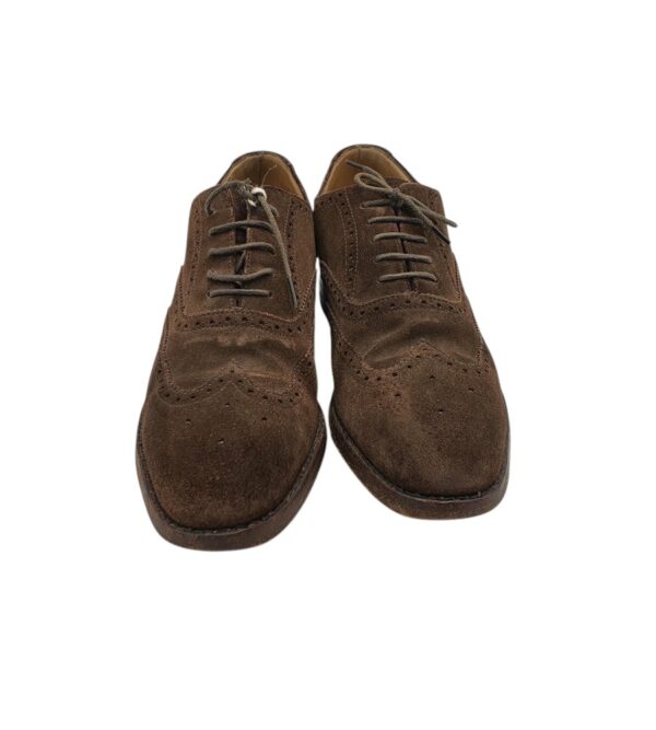 Pantofi barbati Loake 42, piele intoarsa, maro - imagine 3