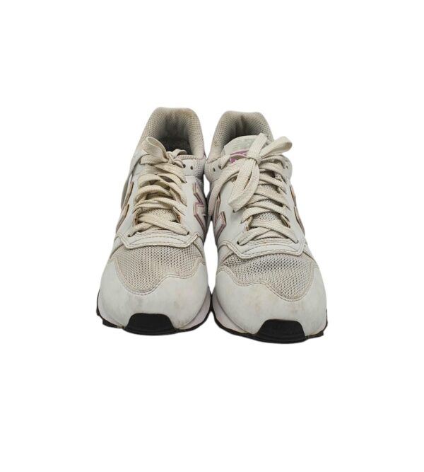 Adidasi dama New Balance 39, material textil, imitatie de piele, alb - imagine 3