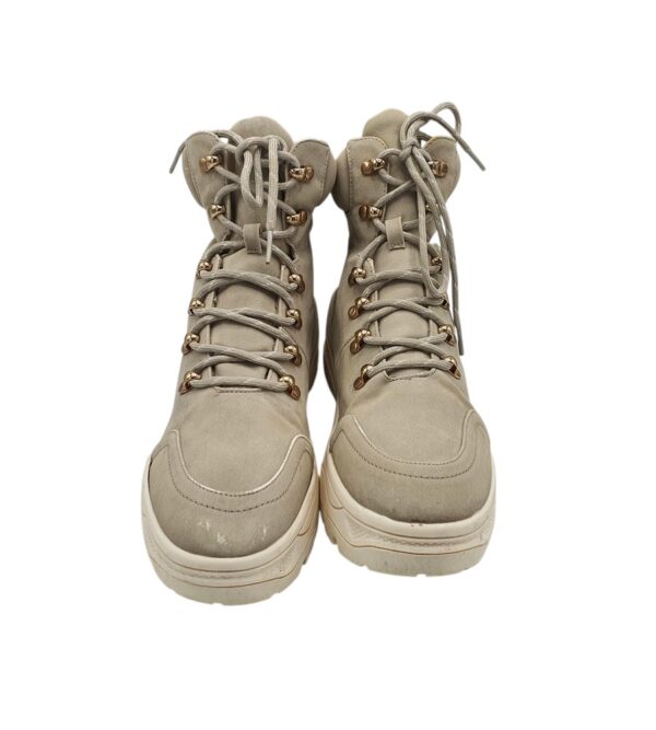 Ghete dama Primark 41, imitatie de piele, gri - imagine 3