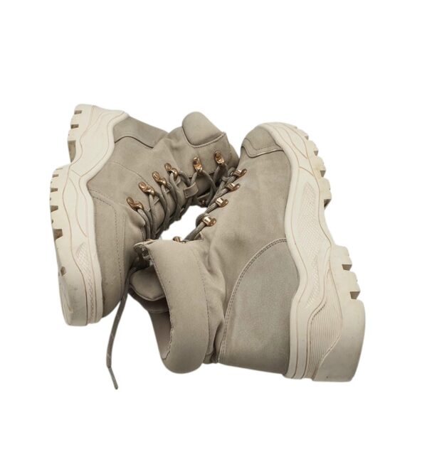 Ghete dama Primark 41, imitatie de piele, gri - imagine 4