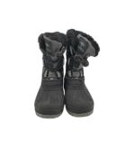 Cizme copii Kangaroos 31, material textil, alte materiale , negru, imblanite - imagine 3