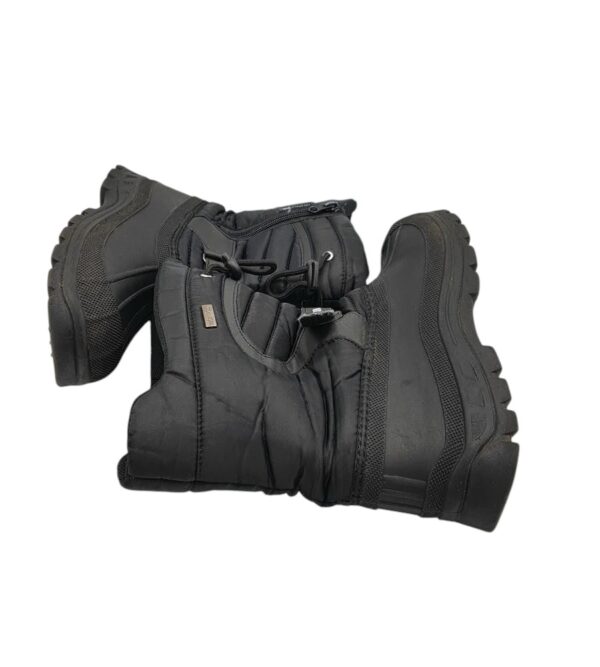 Cizme copii Trespass 35, material textil, negru, imblanite, waterproof - imagine 4