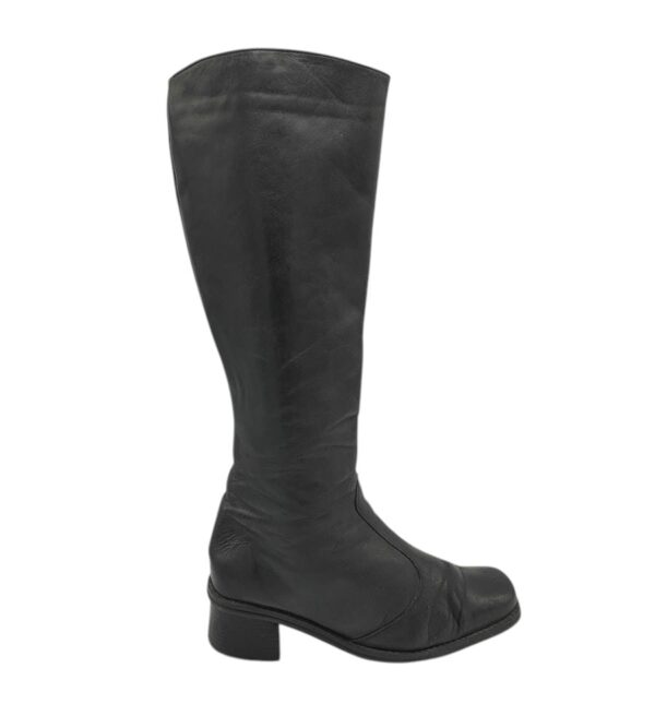 Cizme dama 41, piele, negru - imagine 1