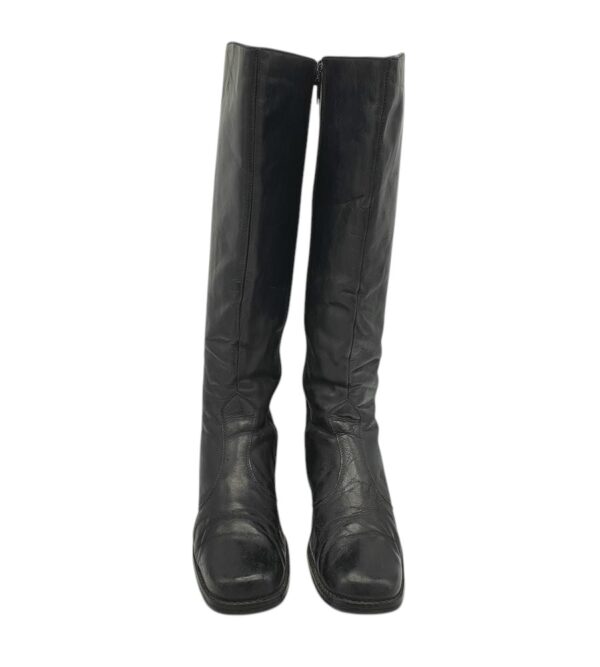 Cizme dama 41, piele, negru - imagine 3