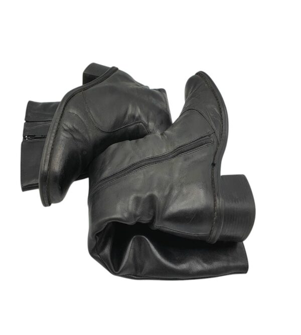 Cizme dama 41, piele, negru - imagine 4
