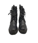 Ghete dama 37, imitatie de piele, negru - imagine 3