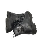 Ghete dama 37, imitatie de piele, negru - imagine 4