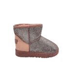 Cizme dama 37, material textil, roz gri, imblanite