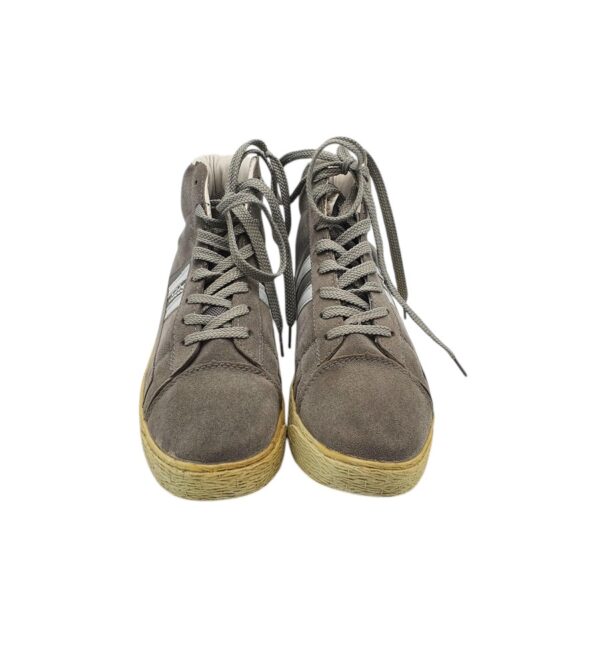 Adidasi dama 39, material textil, gri - imagine 3