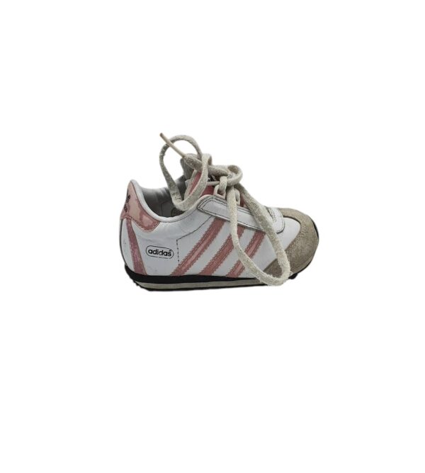 Adidasi copii Adidas 22, piele intoarsa, piele, alb - imagine 1