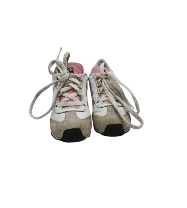 Adidasi copii Adidas 22, piele intoarsa, piele, alb - imagine 3