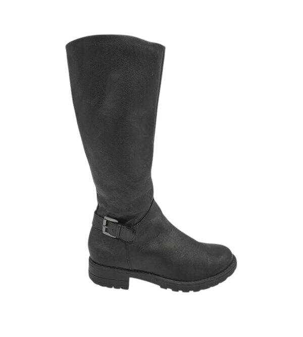 Cizme copii M&S 34, piele, imitatie de piele, gri - imagine 1