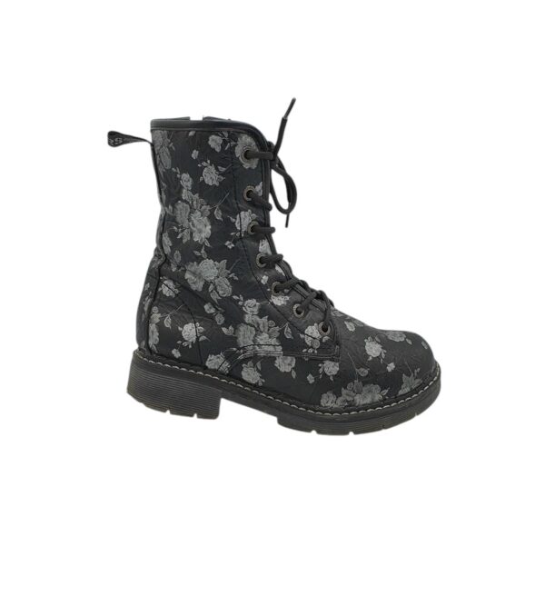 Ghete dama Dockers 37, imitatie de piele, negru gri - imagine 1