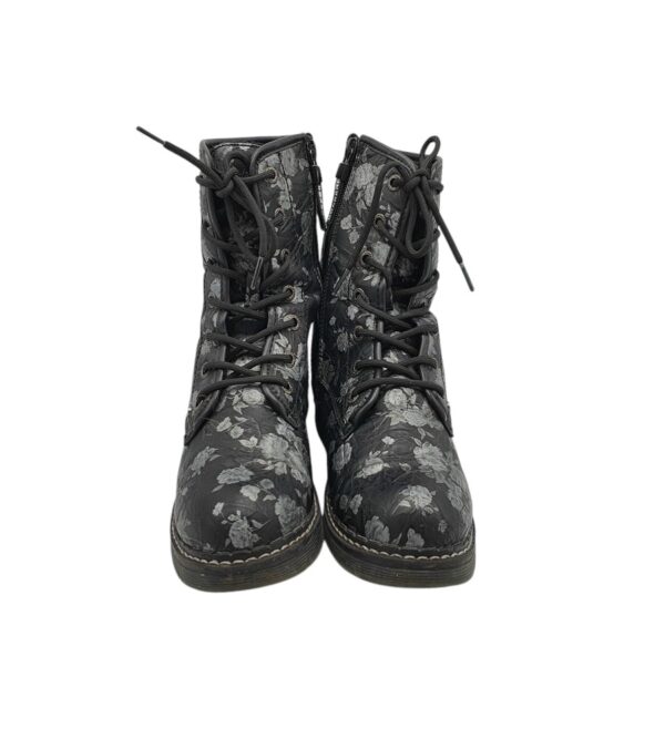 Ghete dama Dockers 37, imitatie de piele, negru gri - imagine 3