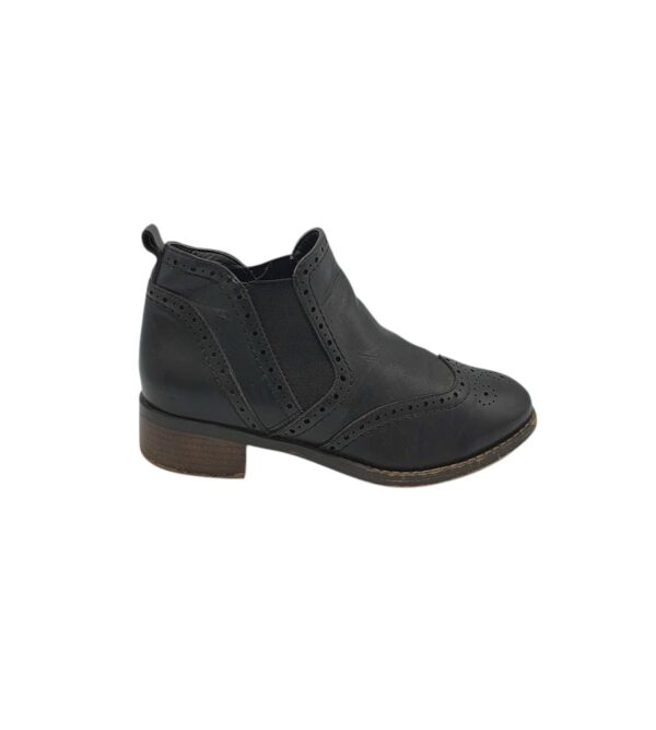 Botine dama Graceland 37, imitatie de piele, negru - imagine 1