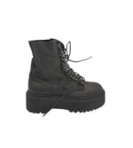 Ghete dama 36, piele, negru