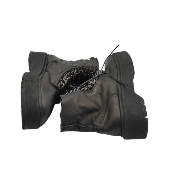 Ghete dama 36, piele, negru - imagine 4