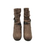 Botine dama City Walk 36, material textil, bej - imagine 3