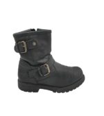 Cizme dama Panama Jack 39, piele, negru, imblanite