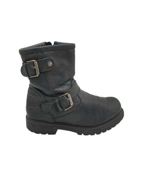 Cizme dama Panama Jack 39, piele, negru, imblanite - imagine 1