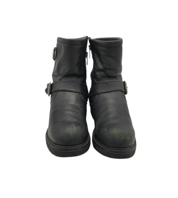 Cizme dama Panama Jack 39, piele, negru, imblanite - imagine 3