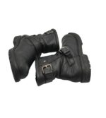 Cizme dama Panama Jack 39, piele, negru, imblanite - imagine 4