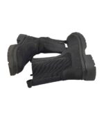 Cizme dama Isabac 39, imitatie de piele, material textil, negru - imagine 4