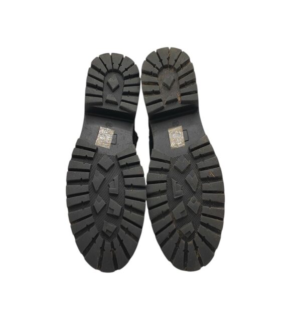 Cizme dama Isabac 39, imitatie de piele, material textil, negru - imagine 5