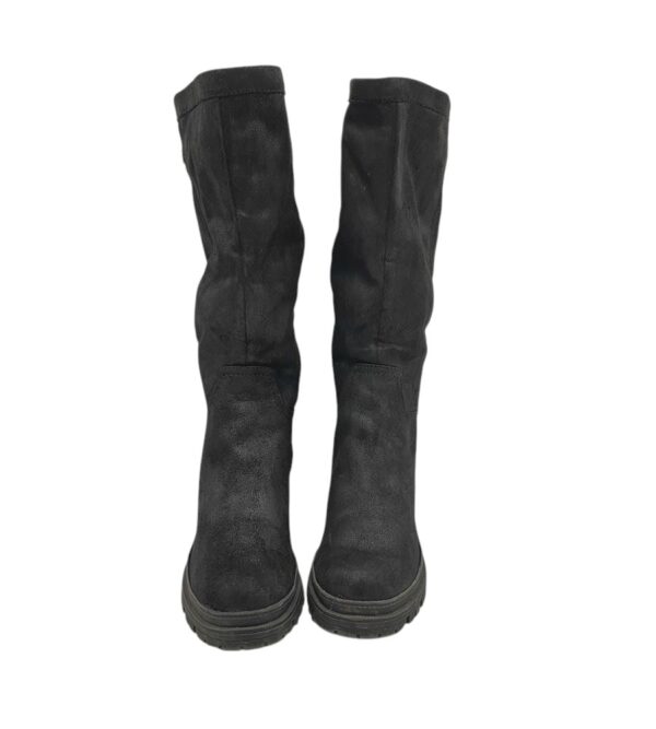 Cizme dama S' Oliver 39, material textil, negru, imblanite - imagine 3