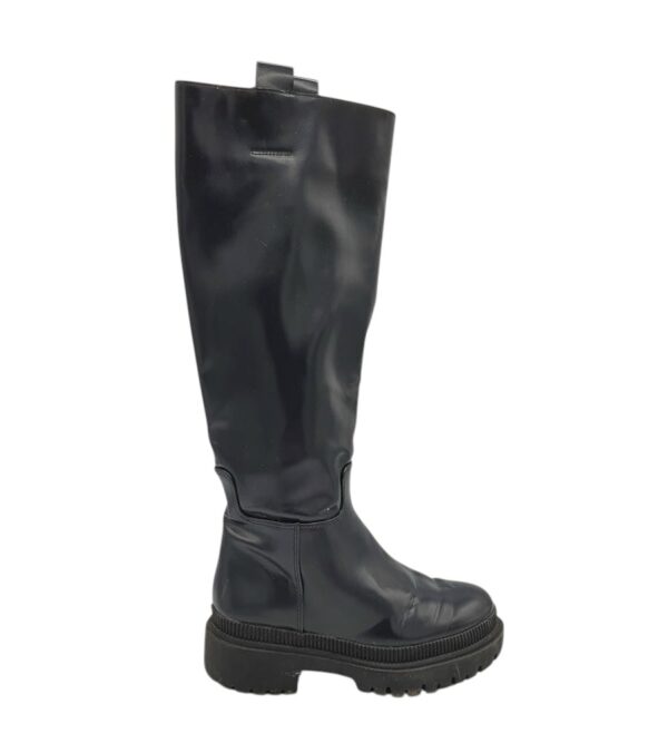 Cizme dama H&M 38, imitatie de piele, negru - imagine 1