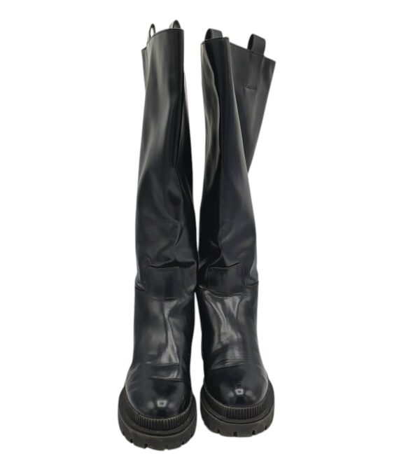 Cizme dama H&M 38, imitatie de piele, negru - imagine 3