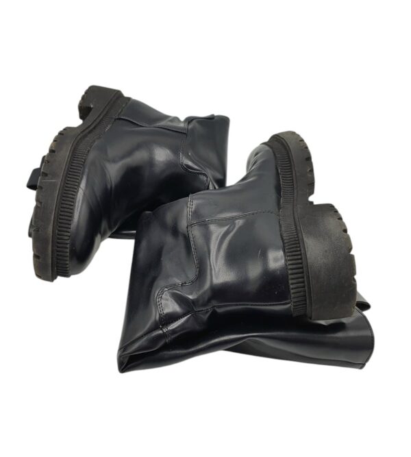 Cizme dama H&M 38, imitatie de piele, negru - imagine 4