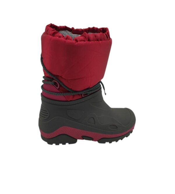 Cizme copii 32, alte materiale, negru rosu, imblanite - imagine 1