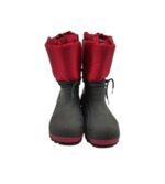 Cizme copii 32, alte materiale, negru rosu, imblanite - imagine 3