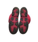 Cizme copii 32, alte materiale, negru rosu, imblanite - imagine 5