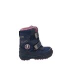 Cizme copii Impidimpi 25, material textil, imitatie de piele, bleumarin